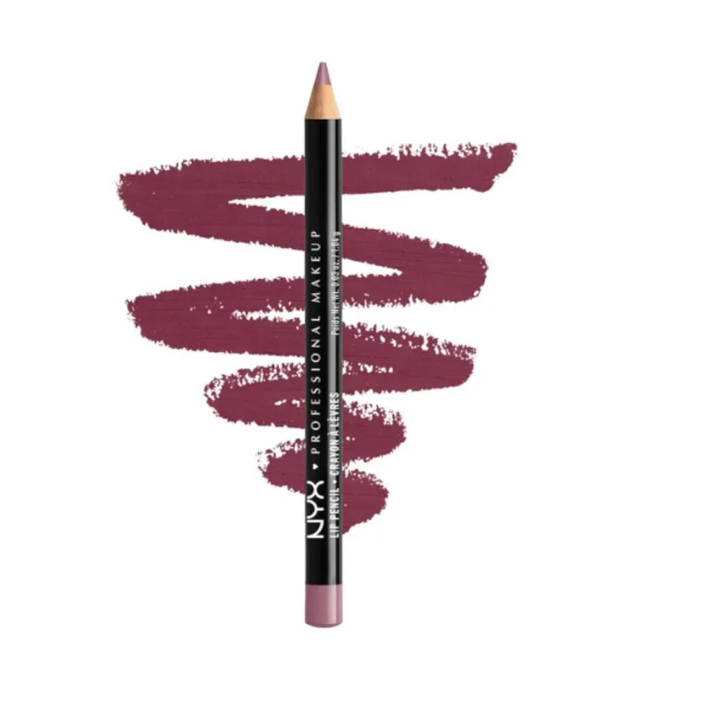 NEW - NYX Slim Lip Pencil, Long-Lasting Creamy Lip Liner - Prune